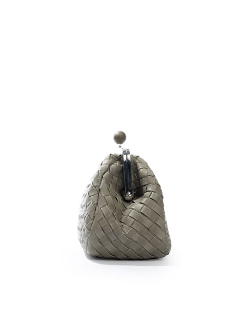 Pasticcino bag Medium Pancia in pelle intrecciata Verde Salvia WEEKEND MAX MARA | 2525516154600004